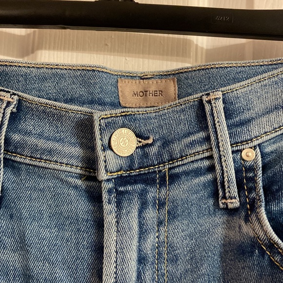 Anthropologie MOTHER The High Waisted Smokin' Double Heel Straight Leg Jeans - Picture 8 of 13